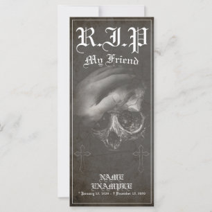 Carte Repose en paix mon ami - vintage