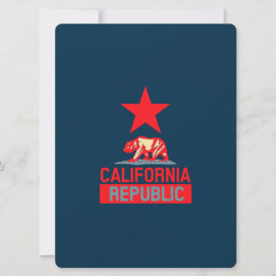 Carte République de Californie en style bleu