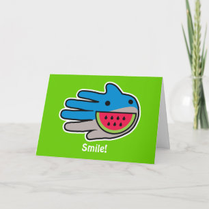 Carte Requin à bouche ouverte