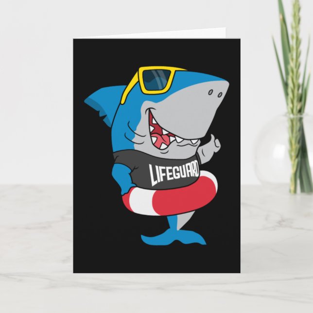 Carte Requin, maître nageur (Devant)