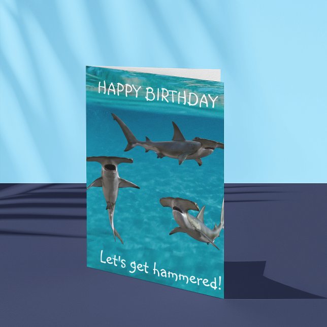 Carte Requin Marteau Anniversaire Drôle (Créateur téléchargé)