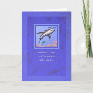 Carte Requin Silvertip "Parfois ça semble" Encouragement
