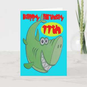 Carte Requin vert Onzième anniversaire