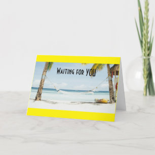 CARTE **RÉSERVER CE HAMMOCK** HEY VOUS ÊTES RETIRÉS