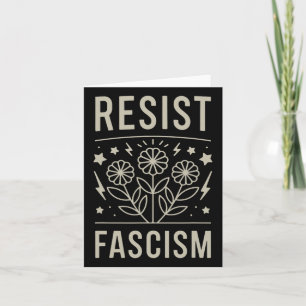 Carte Résister à la protestation contre le fascisme Trum