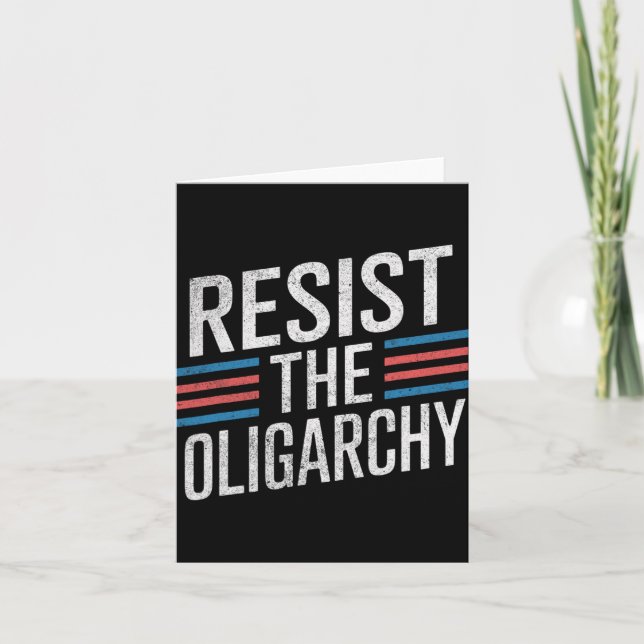 Carte Résister À L'Oligarchie Anti Trump 2 (Devant)