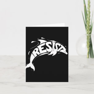 Carte Résister à Trump Dolphin Protest Anti Trump Politi