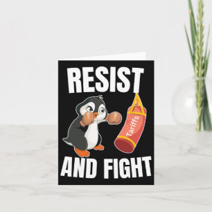 Carte Résister Et Combattre Penguin Boxing Tarif Penguin