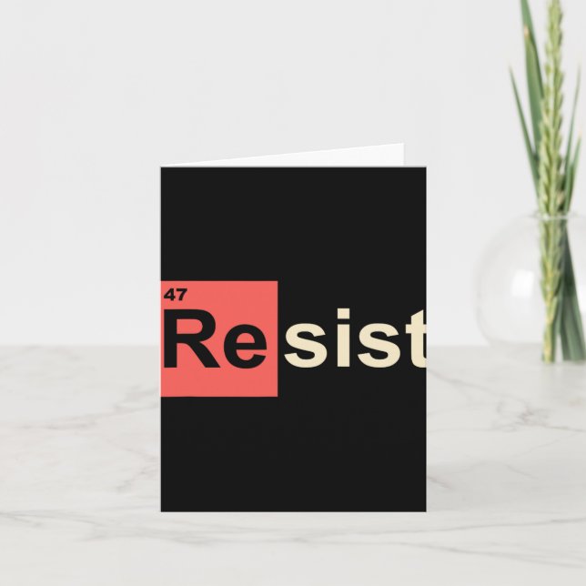 Carte Résistez au symbole chimique 47 Trump Element (Devant)