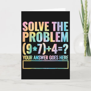 Carte Résoudre le problème 67 Six Sept Prof de maths Éco