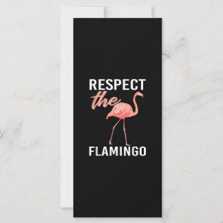 Carte Respect Du Flamant rose | Amoureux du Flamant rose