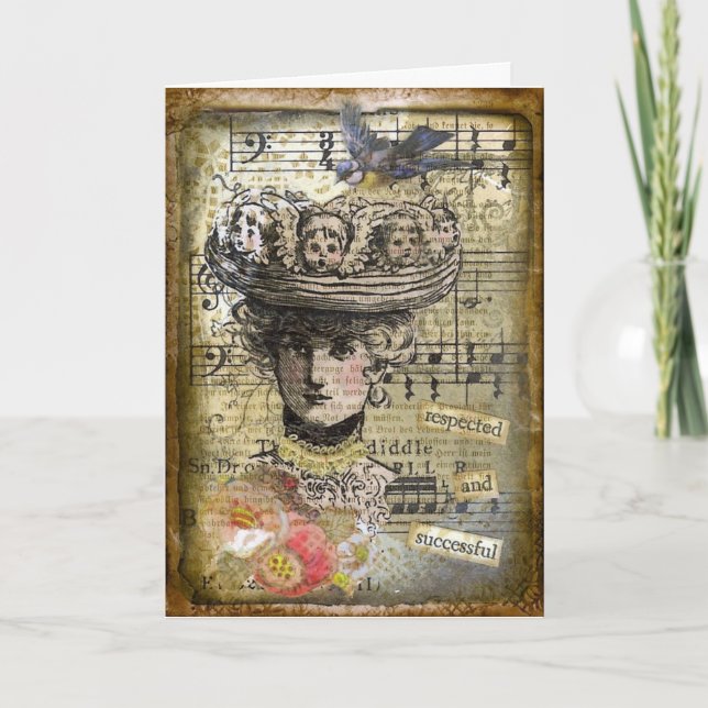 Carte respected Vintage Woman (Devant)
