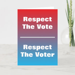 Carte Respecter le vote et l'électeur