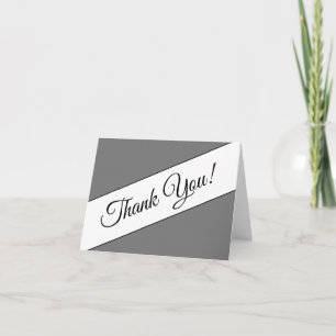Carte Respectueux et élégant "Merci" !
