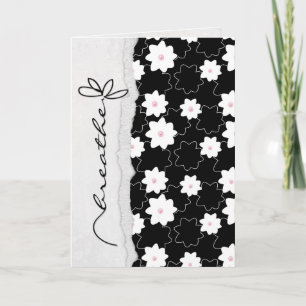Carte respirer fleur d'amitié