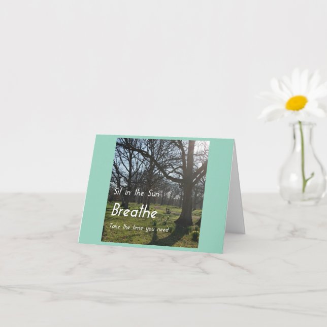 Carte Respirez (Petite plante)