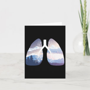 Carte Respirez l'air pur Poumons Dehors T Shirt Terre D
