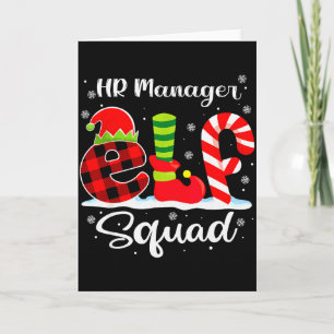 Carte Responsable RH Elfes Équipe Noël Recruteur Corresp