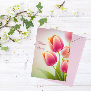 Carte Ressort de bienvenue Watercolor