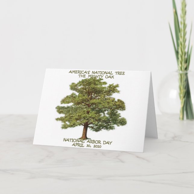 CARTE RESSORTISSANT DE JOURNÉE DE L'ARBRE (Devant)