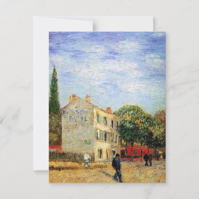 Carte Restaurant Rispal à Asnieres par Vincent van Gogh (Devant)