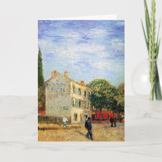 Carte Restaurant Rispal à Asnieres par Vincent van Gogh (Devant)