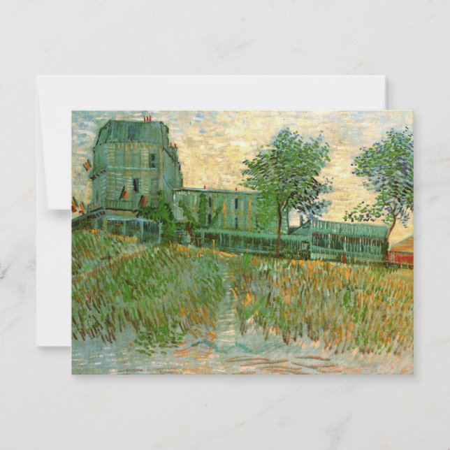 Carte Restaurant Sirene, Asnières par Vincent van Gogh (Devant)