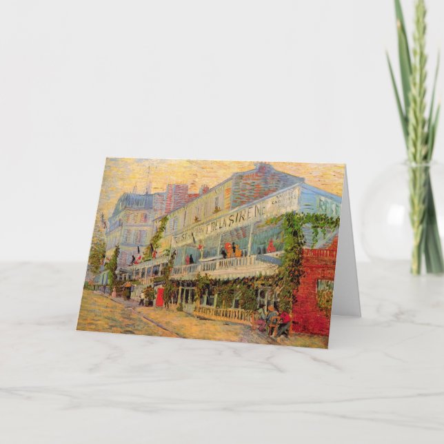 Carte Restaurant Sirene, Asnières par Vincent van Gogh (Devant)