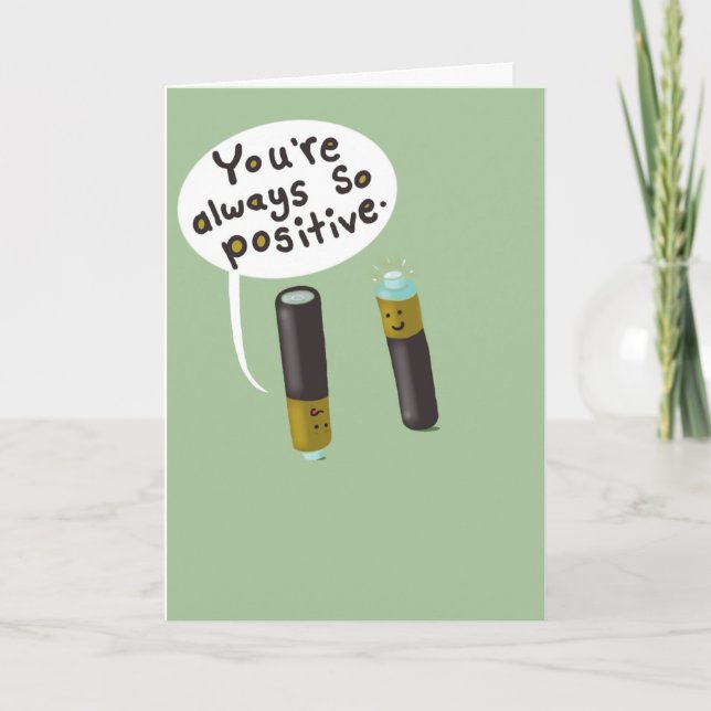 Carte Rester positif même autour des négatifs. (Devant)