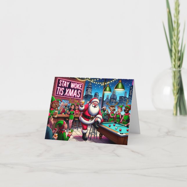Carte Restez au travail ce Noël (Devant)