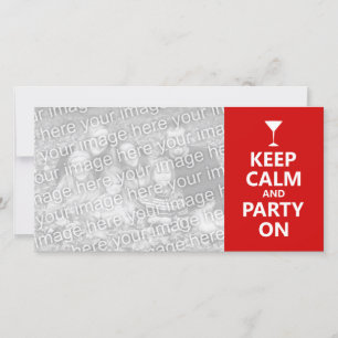 Carte Restez calme et faites la fête
