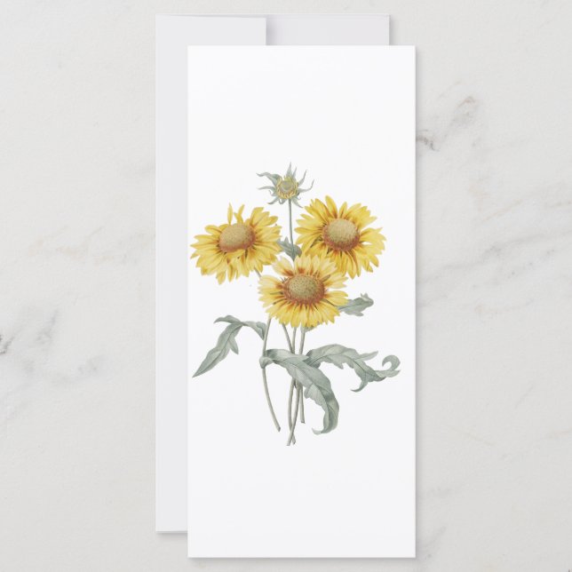 Carte restez calme et lisez, tournesol signet (Devant)