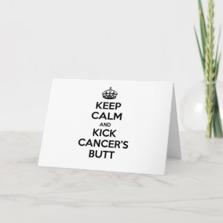 Carte Restez calme et secouez le coeur du cancer