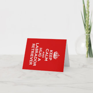 Carte Restez calme et serrez dans vos bras un récupérate