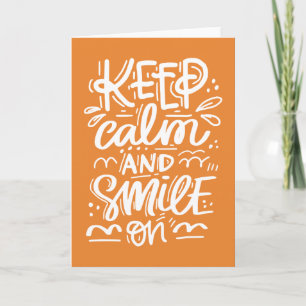 Carte Restez Calme Et Souriez !