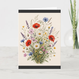 Carte Restez Sauvage Herbes Sauvages Vintage Design Bo