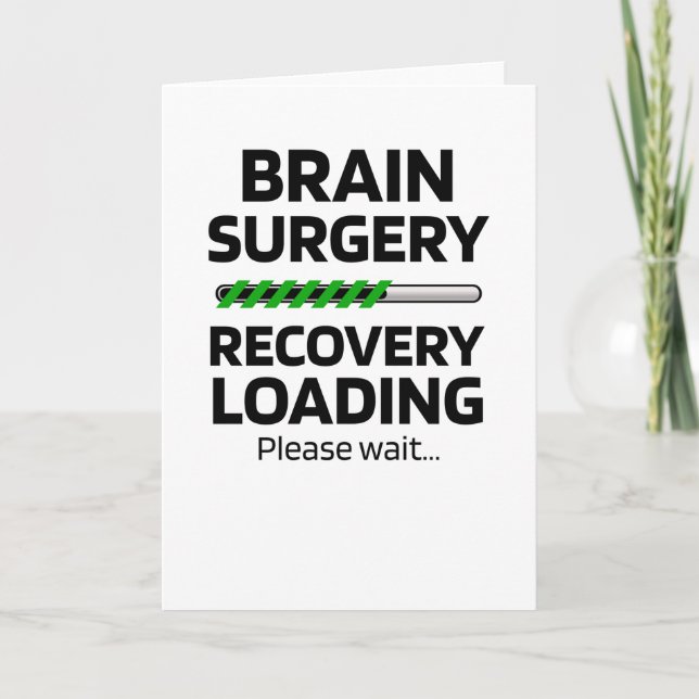 Carte Rétablissement après une chirurgie du cerveau | Su (Devant)