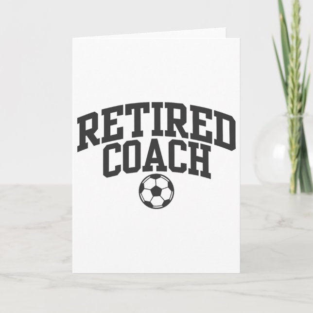Carte Retired Coach Soccer Team Mentor _1  (Devant)
