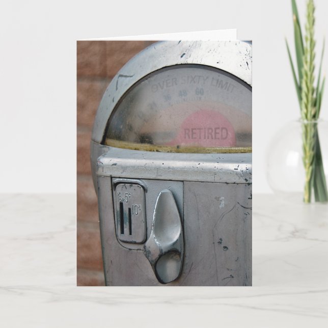 Carte Retirement parking mètre (Devant)