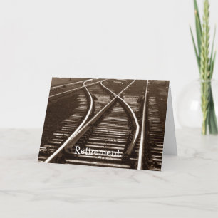 Carte Retirement Railroad Switch junction Train tracks!