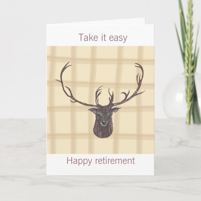 Carte Retirement Stag (Devant)