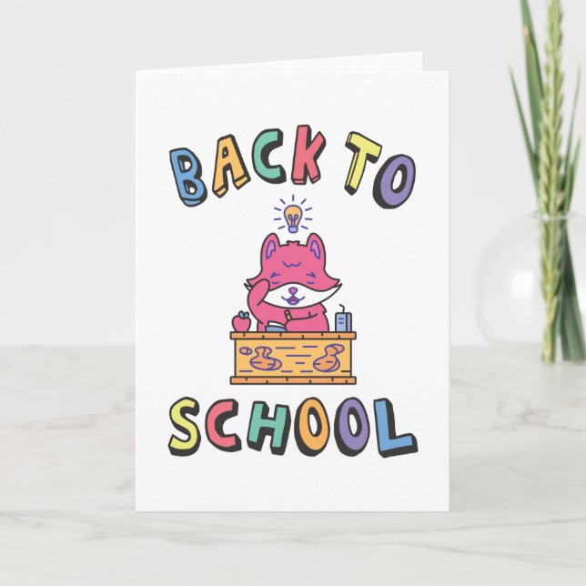 Carte Retour à l'école (Devant)