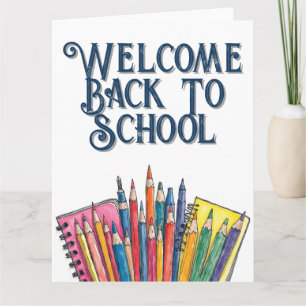 Carte Retour à l'école – Début Coloré