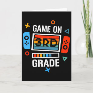 Carte Retour à l'école jeu activé 3e année drôle gamer e