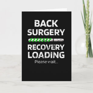 Carte Retour Chirurgie Récupération Cadeau Spine Chirurg