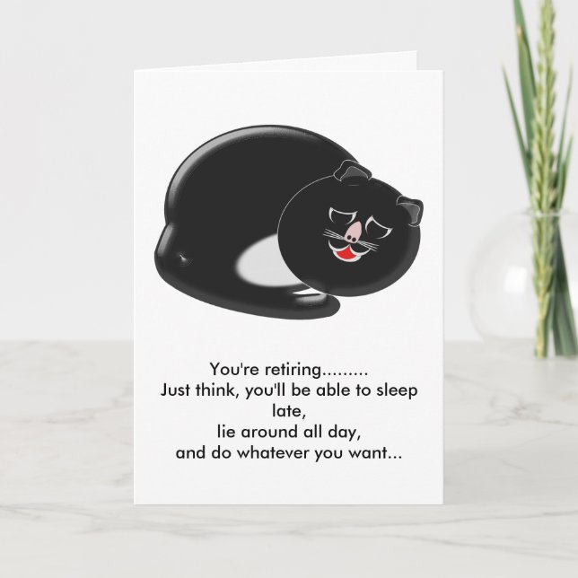 Carte Retrait de chats dormant (Devant)