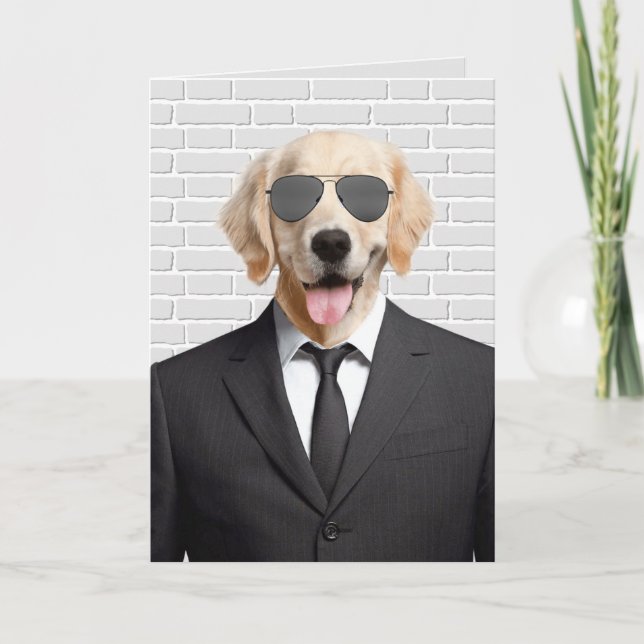 Carte Retrait d'or en costume (Devant)