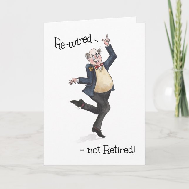 Carte Retraite amusante d'un homme qui n'est pas retrait (Devant)