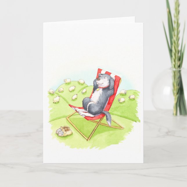 Carte Retraite de chien de berger (Devant)