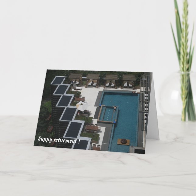 Carte retraite de la piscine (Devant)